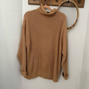 American Eagle Outfitters Tan/camel Knit turtleneck Sweater